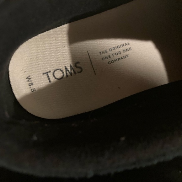 TOMS black suede women’s 8.5 - Picture 3 of 5